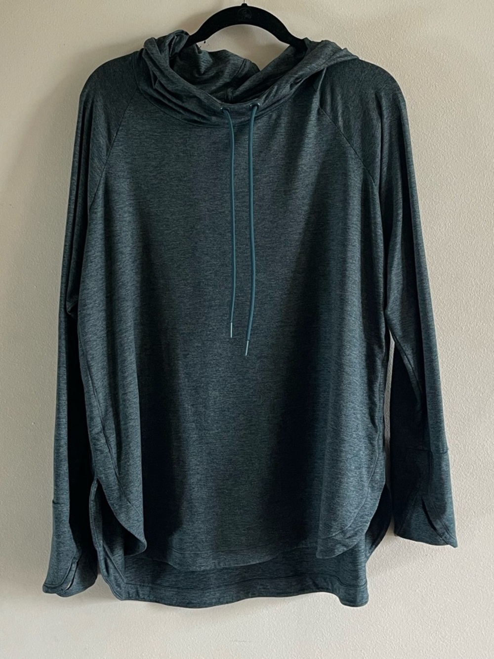 Athleta lightweight teal hoodie